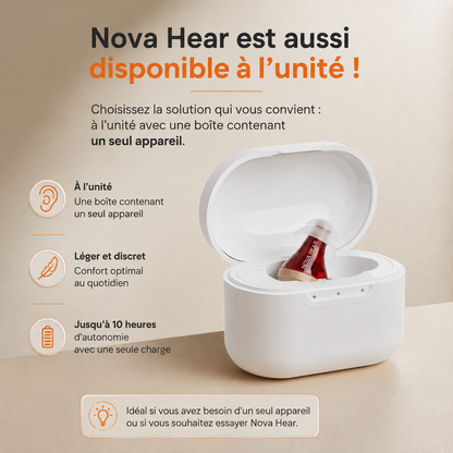NovaHear - Appareil auditif sans ordonnance